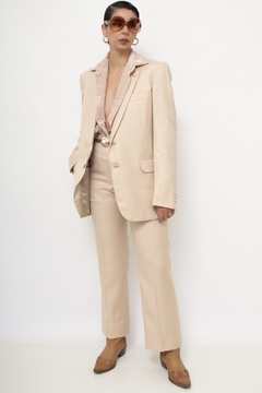 Conjunto alfaiataria bege BLAZER + CALÇA