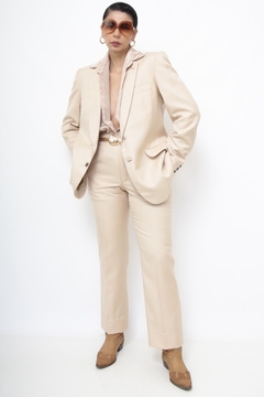Conjunto alfaiataria bege BLAZER + CALÇA - loja online
