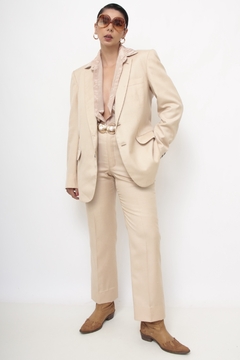 Conjunto alfaiataria bege BLAZER + CALÇA