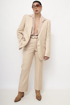 Imagem do Conjunto alfaiataria bege BLAZER + CALÇA