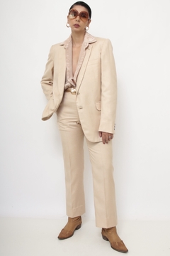 Conjunto alfaiataria bege BLAZER + CALÇA - loja online