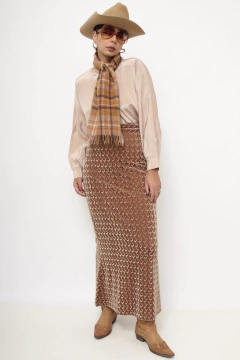 Cachecol xadrez 100% lã - Capichó Brechó