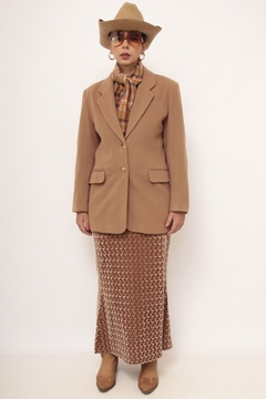 Blazer lã bege vintage na internet
