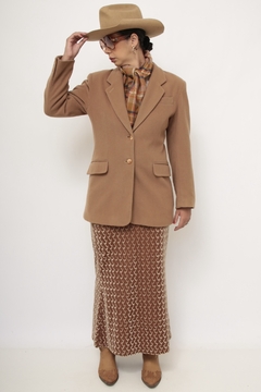 Blazer lã bege vintage na internet
