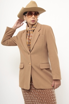 Imagem do Blazer lã bege vintage
