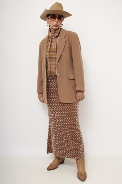 Blazer lã bege vintage - comprar online