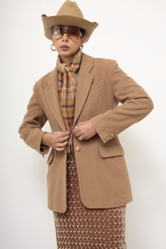 Imagem do Blazer lã bege vintage