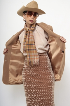 Blazer lã bege vintage - comprar online