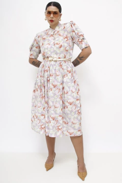 Conjunto MAXI CAMISA + SAIA MIDI flores - comprar online