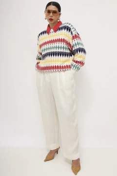 Pulover color grosso vintage maga bufante