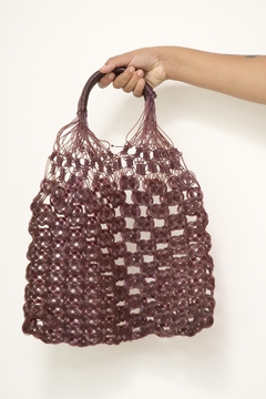 Bolsa plástico marrom estilo sacola - Capichó Brechó