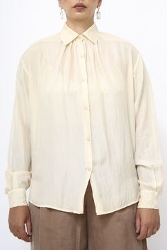 Camisa 100 % seda vintage na internet