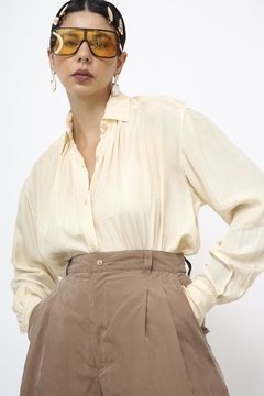 Camisa 100 % seda vintage