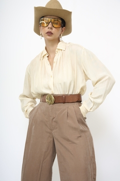 Camisa 100 % seda vintage - Capichó Brechó