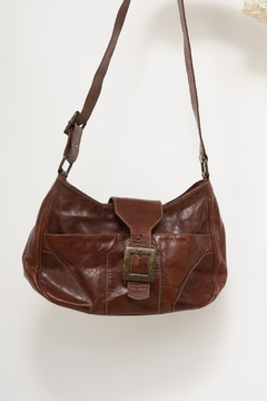 Bolsa 100% couro marrom
