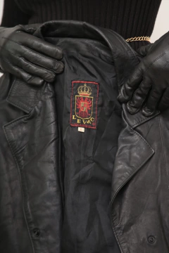 Jaqueta couro preta bomber forrada - comprar online