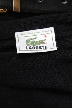 Cardigan lacoste preto classico na internet