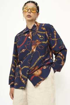 Camisa nave cordas seventeen 100 % SEDA - comprar online