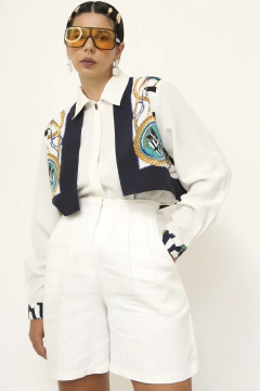Camisa nave recorte vintage