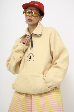 Blusa Plush polar vintage amarela na internet