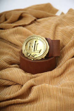 Cinto marrom couro Ralph Lauren western original na internet
