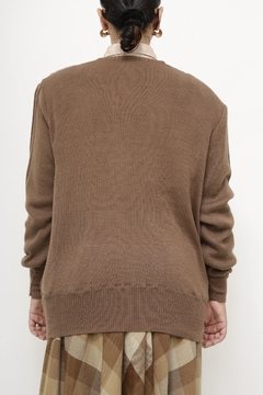 Cardigan marrom pregas frente - Capichó Brechó