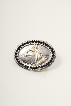 fivela mini cavalo vintage wild horse