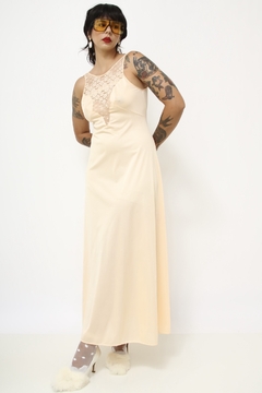 Camisola pessego renda longa