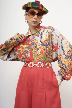 Camisa estampa indio algodão - Capichó Brechó