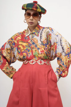 Camisa estampa indio algodão na internet