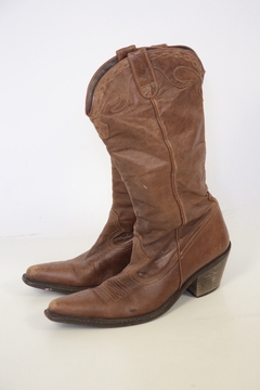 Bota marrom classica couro made in SPAIN 36 - comprar online