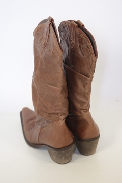 Bota marrom classica couro made in SPAIN 36 na internet
