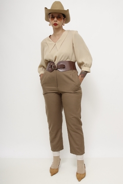 Blusa bege golinha classica - loja online