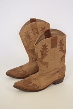 Bota cowboy classica marrom recorte 38 na internet