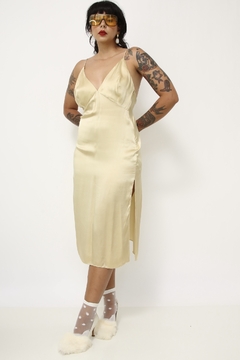 SLEEP DRESS LOULOU 100% seda vintage - Capichó Brechó