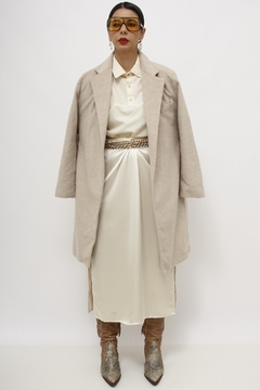 Casaco zara bege forrado vintage