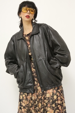 Jaqueta bomber couro Juliana Macuir vintage - loja online