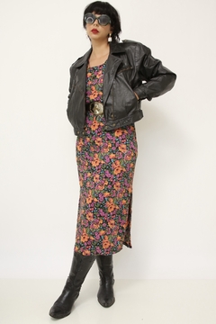 Jaqueta de couro cropped ziper - loja online