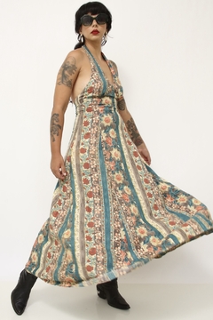 Vestido frente unica estampado - comprar online
