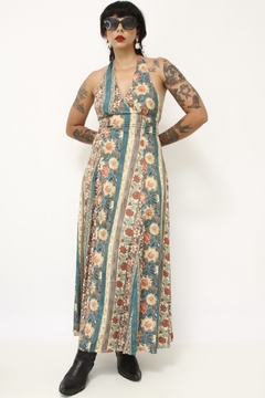 Vestido frente unica estampado