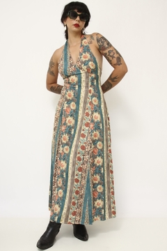 Vestido frente unica estampado - loja online