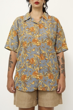 Imagem do Camisa cinza estampa amarelo versailhes