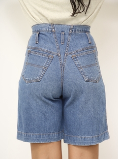 Bermuda jeans vintage cintura alta - comprar online