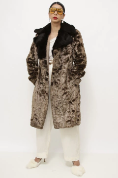 Casaco de pelo forrado vintage - comprar online