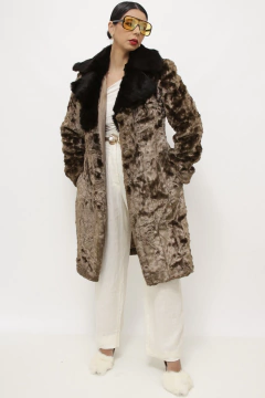 Casaco de pelo forrado vintage - comprar online