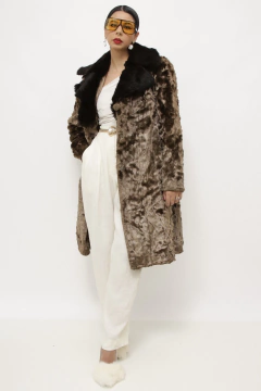 Casaco de pelo forrado vintage - loja online
