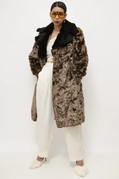 Casaco de pelo forrado vintage - comprar online