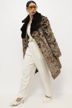 Casaco de pelo forrado vintage - comprar online