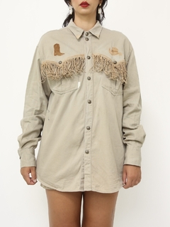 Camisa western cavalo botinha franjas - comprar online