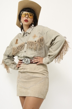 Camisa western cavalo botinha franjas